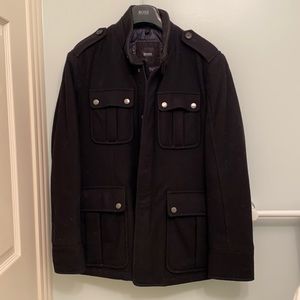 Hugo Boss Wool Military Style Jacket